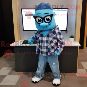 Mascot character of a Blue...