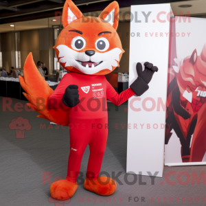 Mascot character of a Red...