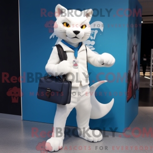 Mascot character of a White...