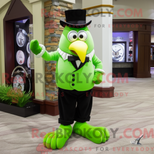Postava maskota Lime Green...