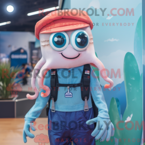 Mascot character of a Squid...