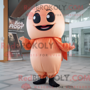 Mascot character of a Peach...