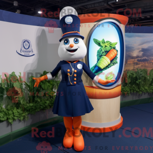 Mascot character of a Navy...