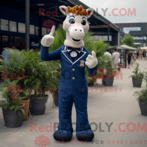 Mascot character of a Navy...