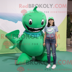 Mascot character of a Green...