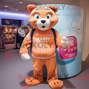 Mascot character of a Peach...