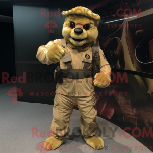 Maskot-karakter af en...