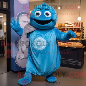 Mascot character of a Blue...