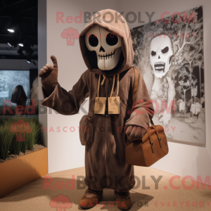 Mascot character of a Brown...