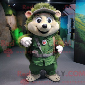 Mascot character of a Green...
