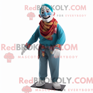 Mascot character of a Cyan...