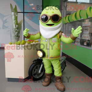 Mascot character of a Lime...