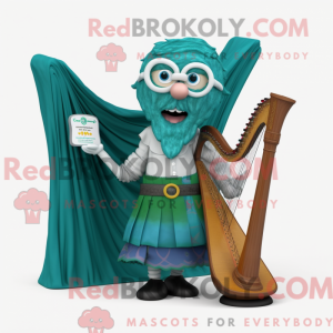 Mascot character of a Teal...