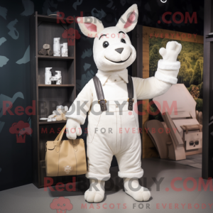 Mascot character of a White...