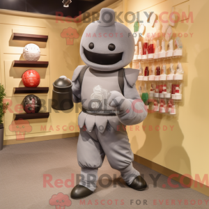 Mascot character of a Gray...