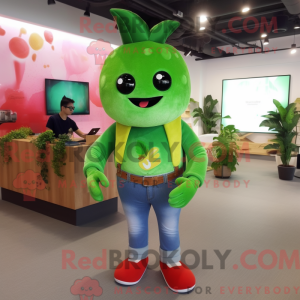 Mascot character of a Green...