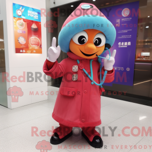 Maskot postava telefonu...