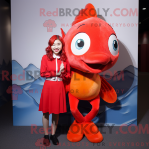 Mascot character of a Red...