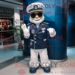 Mascot character of a Navy...