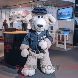 Mascot character of a Navy...