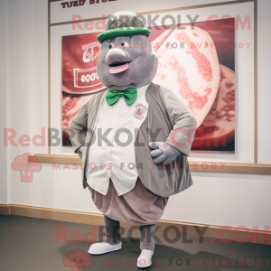 Maskotkarakter af en Silver...