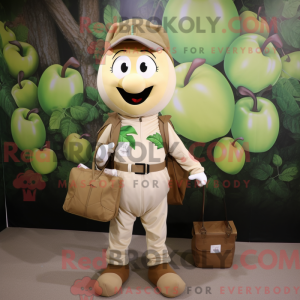Maskot karakter af et creme...