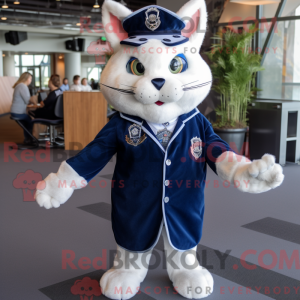Mascot character of a Navy...