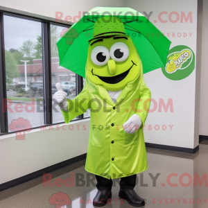 Postava maskota Lime Green...