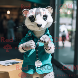 Mascot character of a Teal...