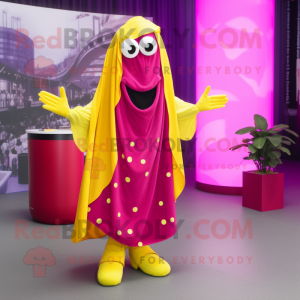 Magenta ba maskot kostume...