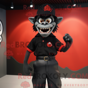 Maskottchen eines schwarzen...