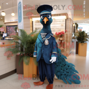 Mascot character of a Navy...