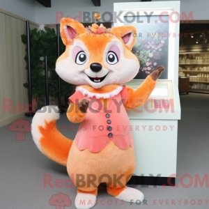 Mascot character of a Peach...