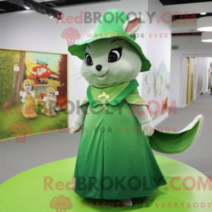 Mascot character of a Green...