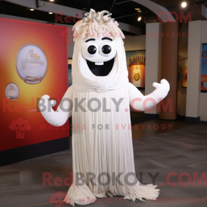 Mascot character of a White...