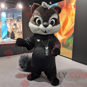 Mascot character of a Black...
