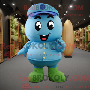 Mascot character of a Blue...