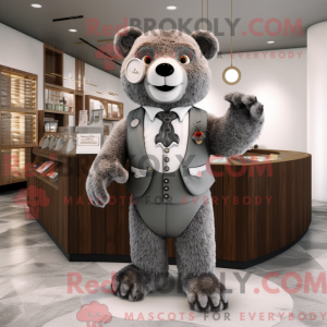Personaje mascota de un oso...