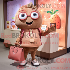Mascot character of a Tan...
