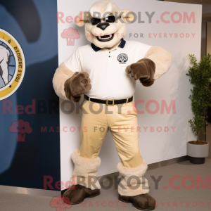 Mascot character of a Cream...