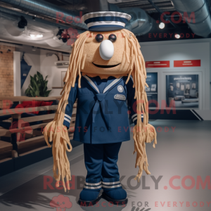 Mascot character of a Navy...