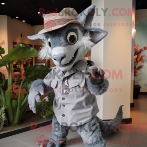 Mascot character of a Gray...