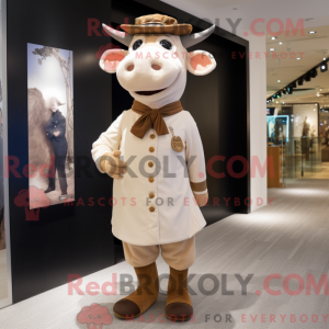 Postava maskota Tan Cow...