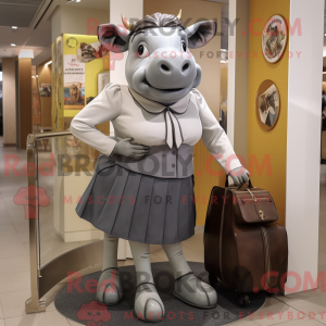 Mascot character of a Gray...