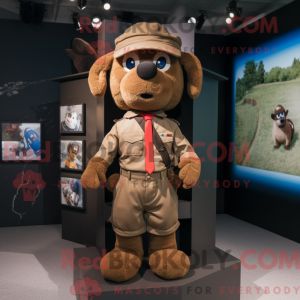 Maskottchen eines Brown...