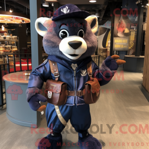 Mascot character of a Navy...
