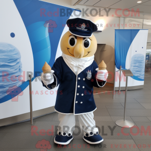 Mascot character of a Navy...