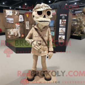 Maskotfigur af en Tan...