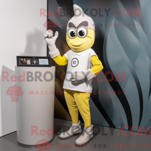 Maskottchen einer silbernen...