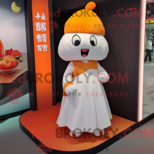 Mascot character of a White...